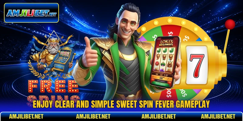 Enjoy clear and simple Sweet Spin Fever gameplay