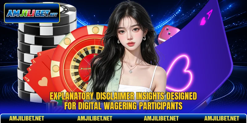 Explanatory disclaimer insights designed for digital wagering participants