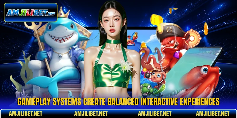 Gameplay systems create balanced interactive experiences