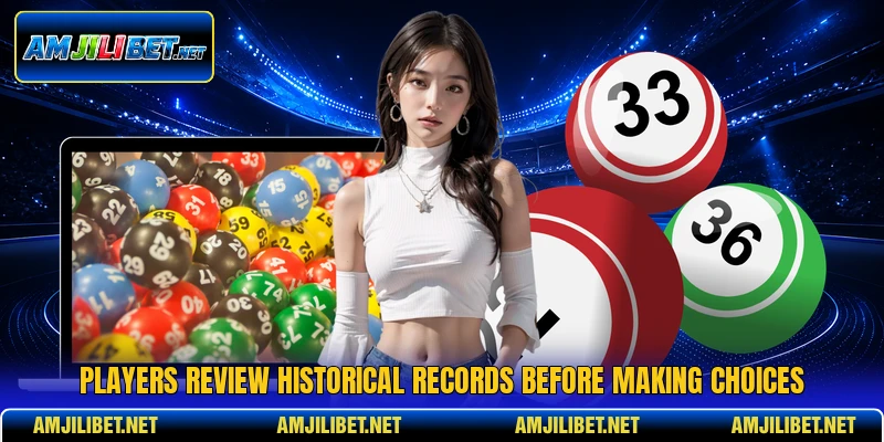 Players review historical records before making choices