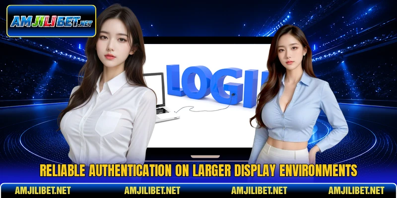 Reliable authentication on larger display environments