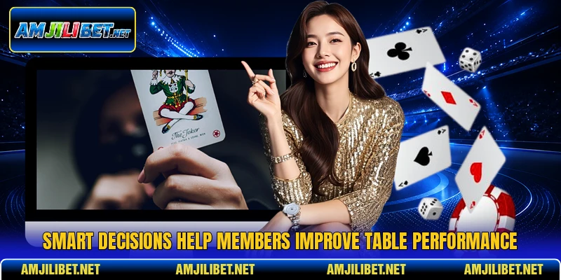 Smart decisions help members improve table performance